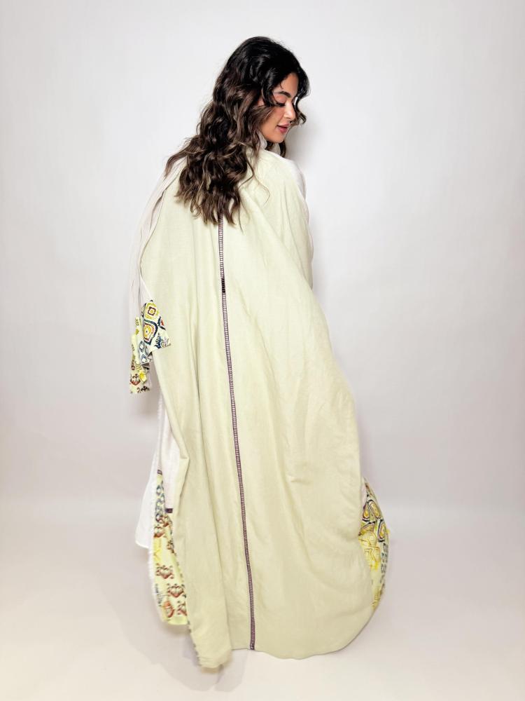 Linen with cotton (half bisht)
