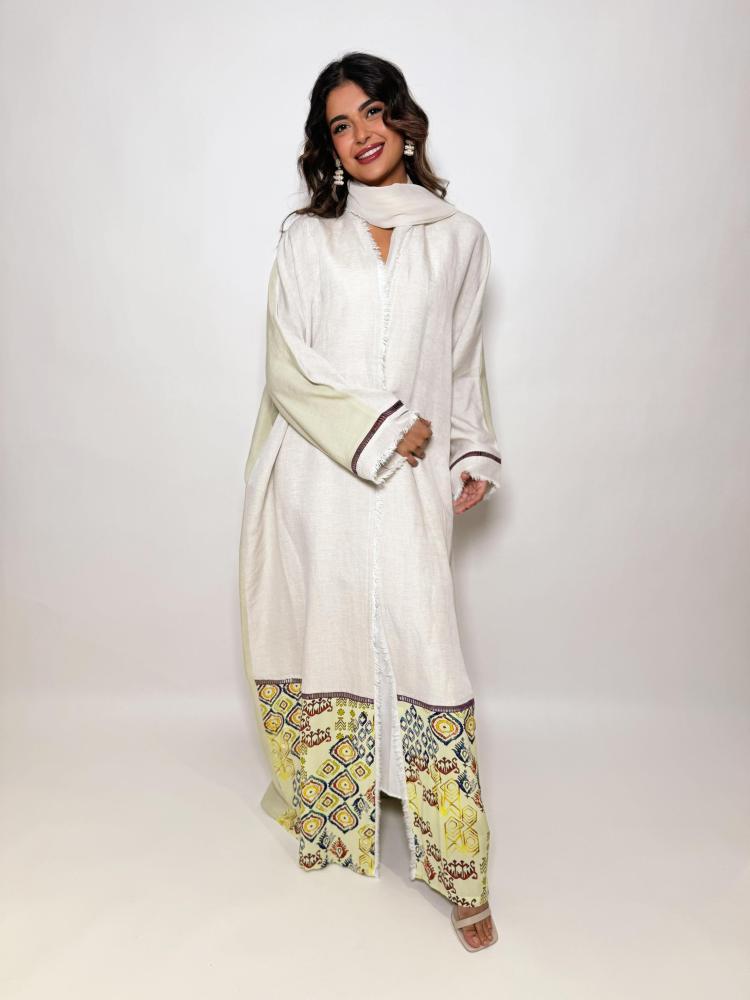 Linen with cotton (half bisht)