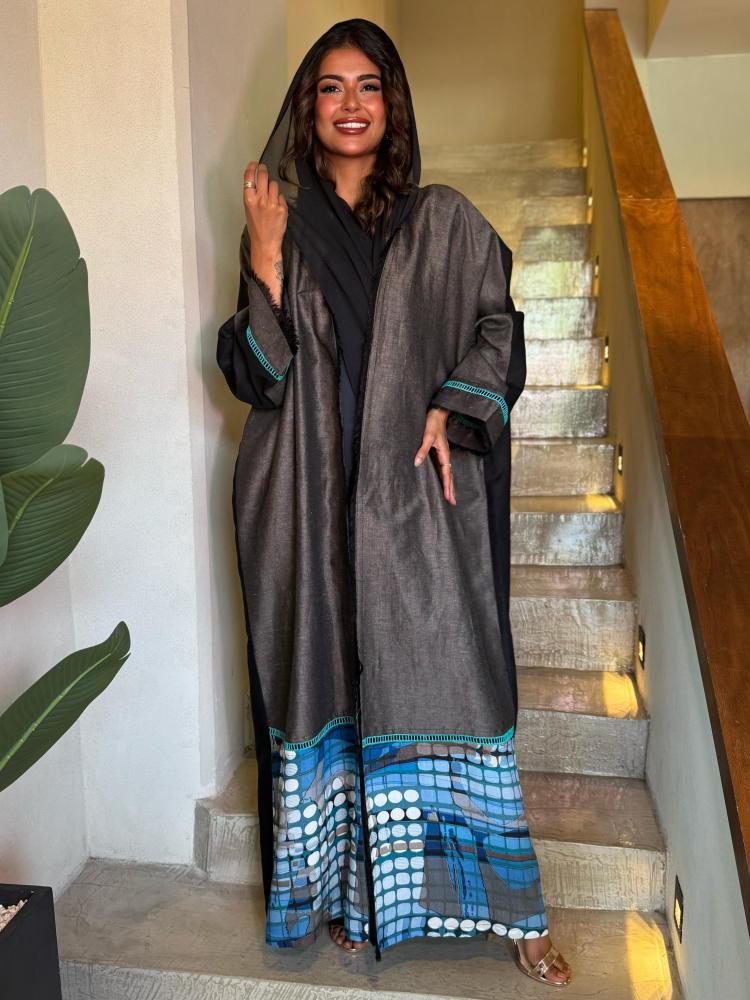 Linen with cotton (half bisht)