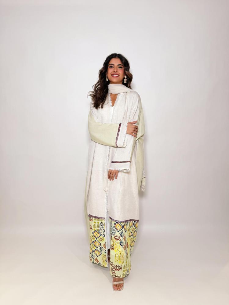 Linen with cotton (half bisht)