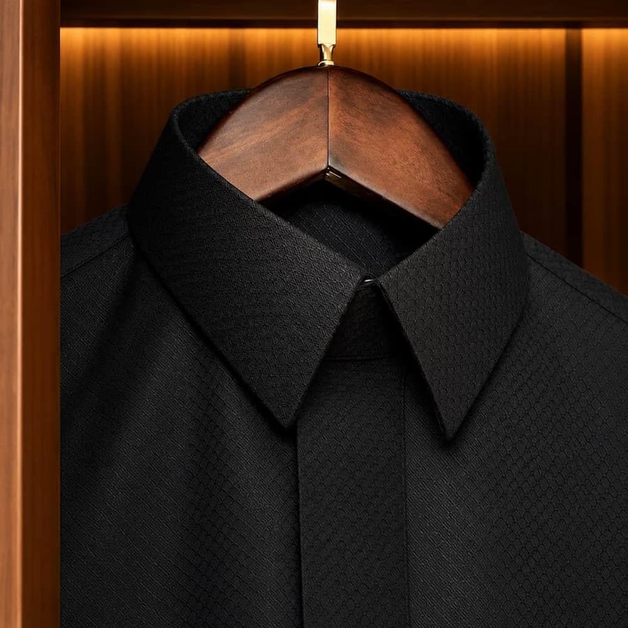 قماش اسود ملكي ياباني شتوي بنقشة خلية النحل ثياب شتوي لون اسود
