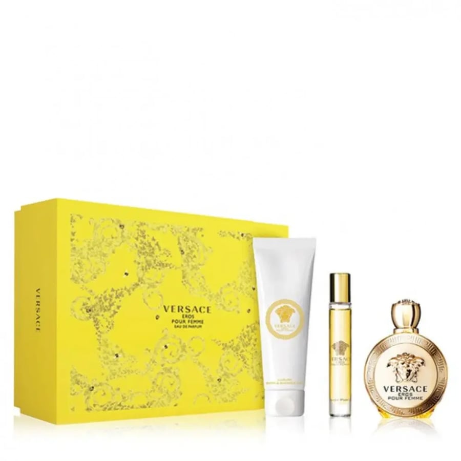 فرساتشي ايروس فيم مجموعة هدايا ( عطر 100 مل + عطر 10 مل+ جل استحمام 150 مل ))