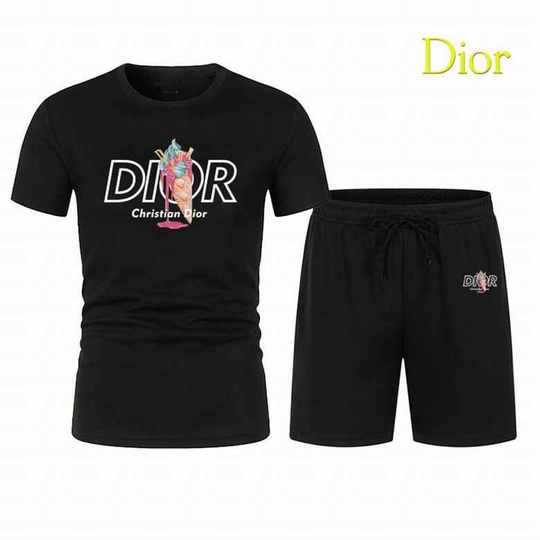 تي شيرت ديور (Dior) اسود بأكمام طويلة