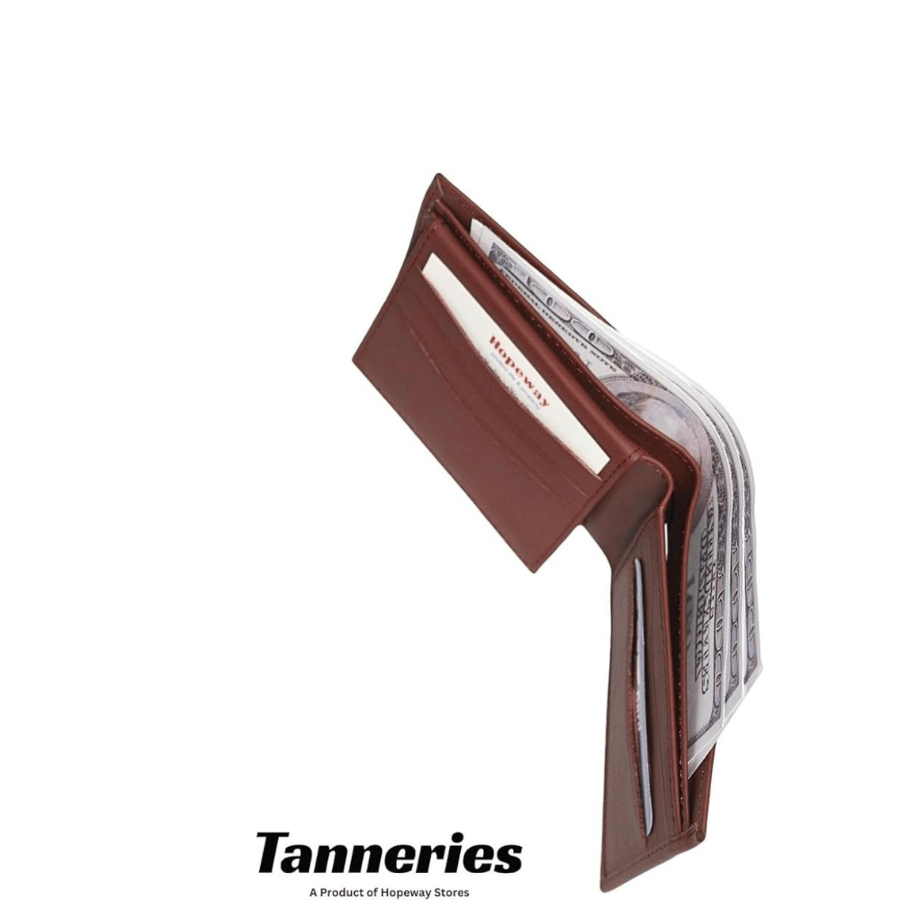 محفظة Tanneries الأمامية النحيفة بتصميم بسيط من الجلد – مقاس متوسط (Soft Matt رقم 2)