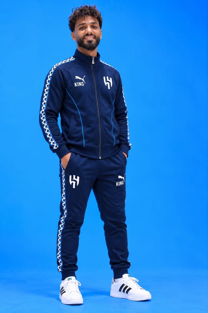 طقم الهلال رجالي جاكيت وبنطلون كحلي