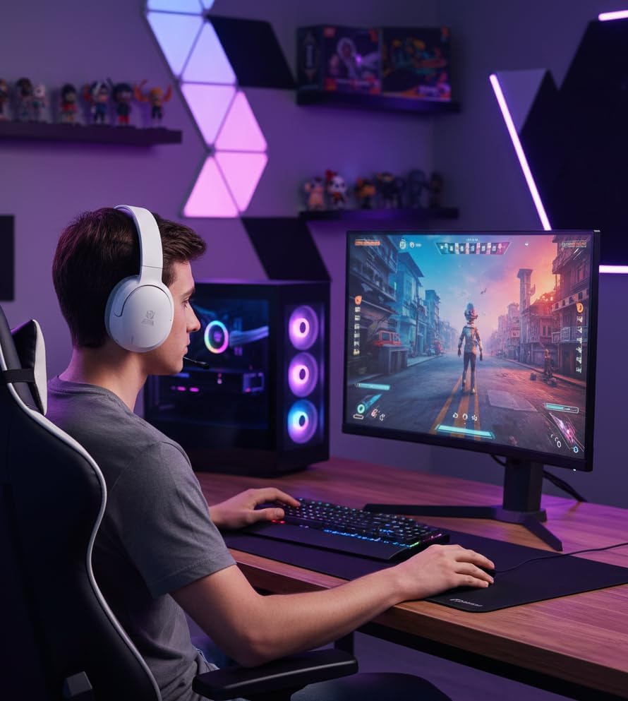 ASA Flight S Wireless 7.1 Surround Sound Gaming Headset – White