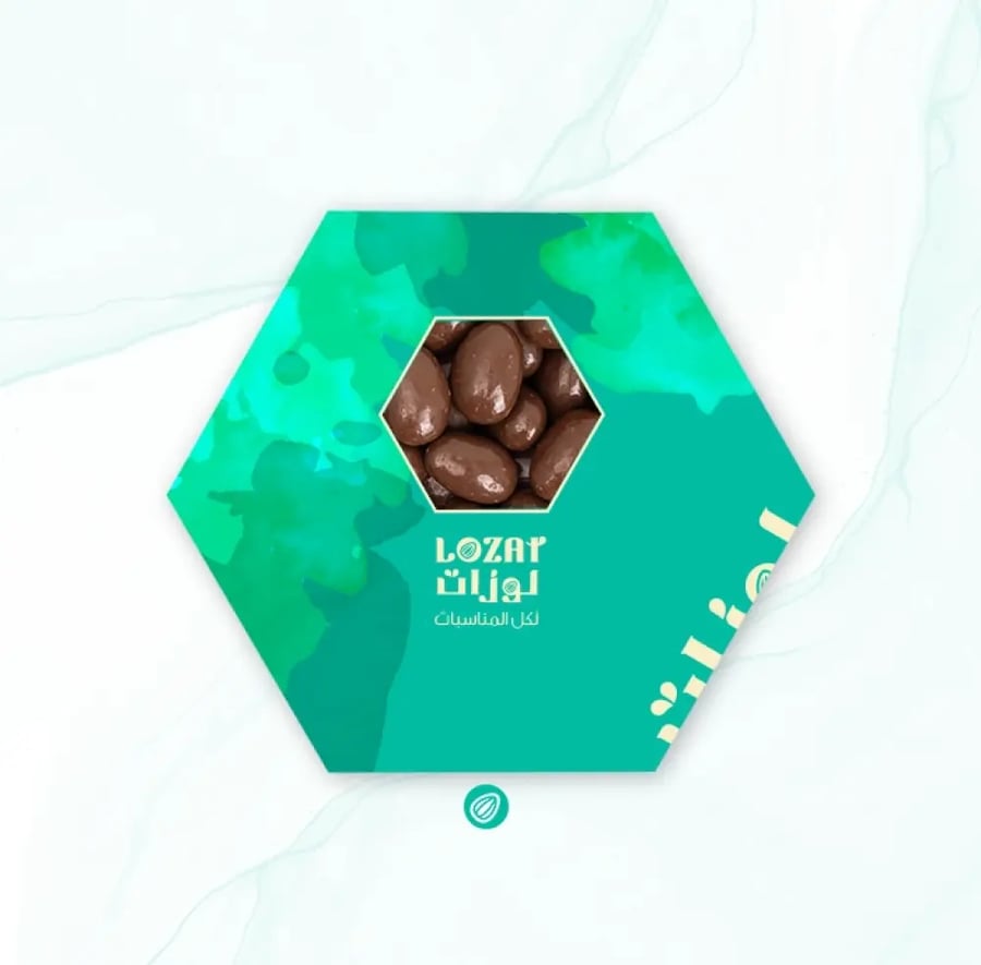 لوز بالشوكولاتة و الحلیب
