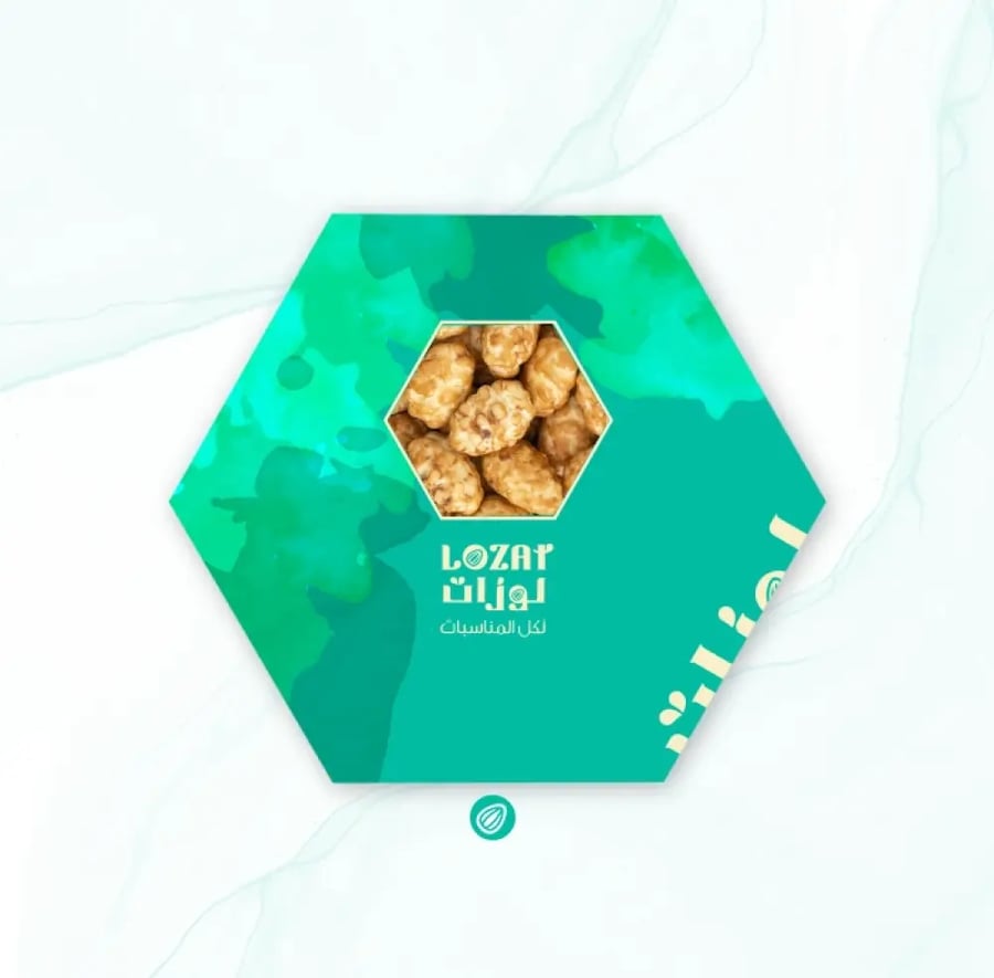 لوز بالشوكولاتة الماربل