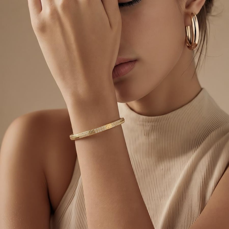غويشه ذهب عيار 21 الوزن 6.37 جرام