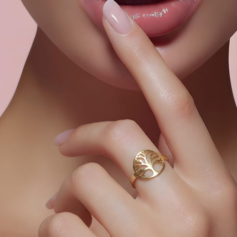 خاتم ذهب عيار 21 تصميم أنثوي يمنحك حضورًا جذابًا وملفتًا