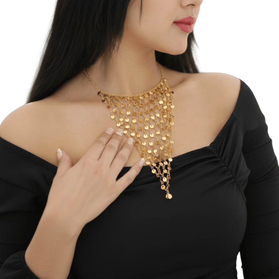 خناق ذهب عيار 21 الوزن 6.92 جرام