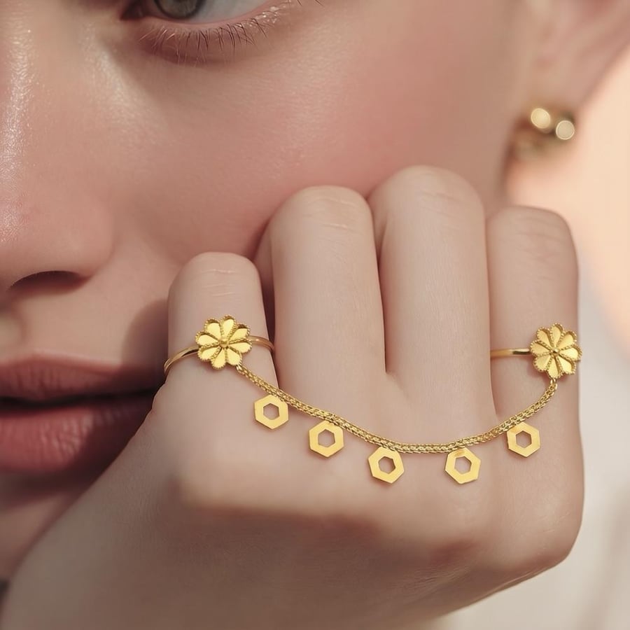 كف اوتار ذهب عيار 21 الوزن 3.15 جرام