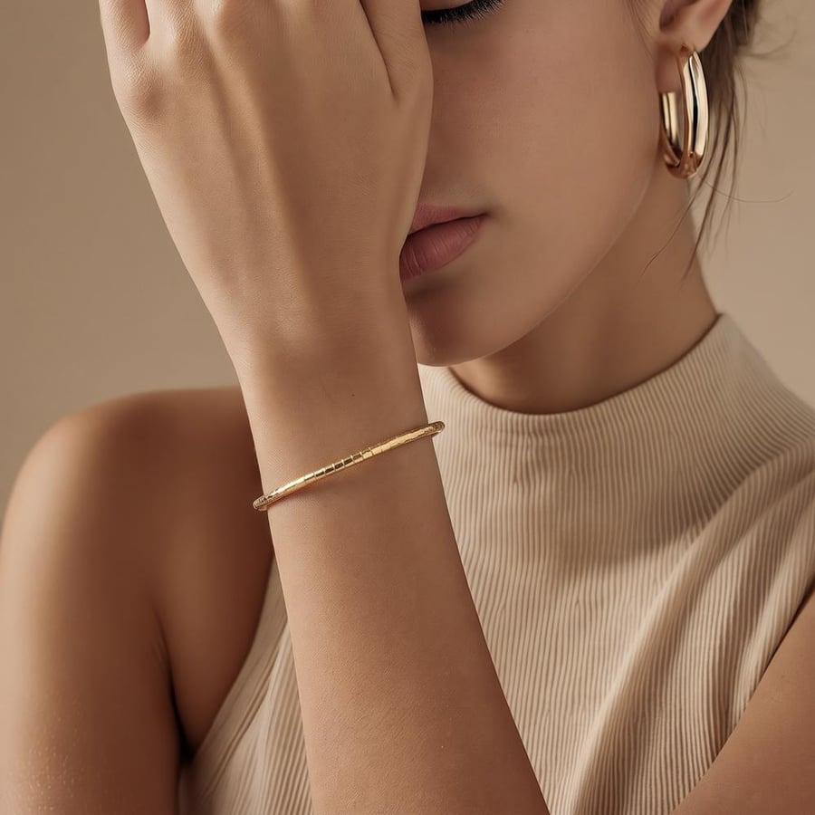 غويشه ذهب عيار 21 الوزن 6.94 جرام
