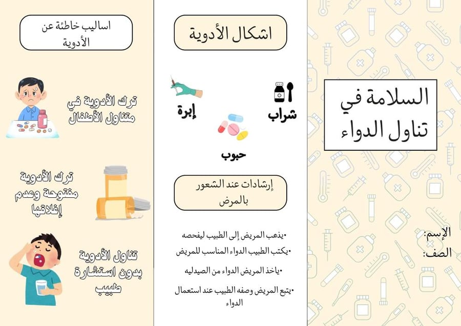 السلامه في تناول الدواء ثالث