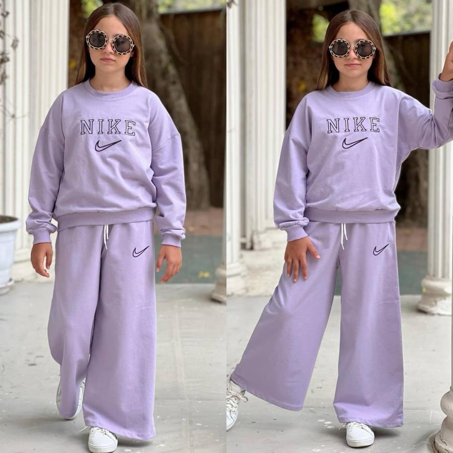 Girls' suit, blouse and trousers