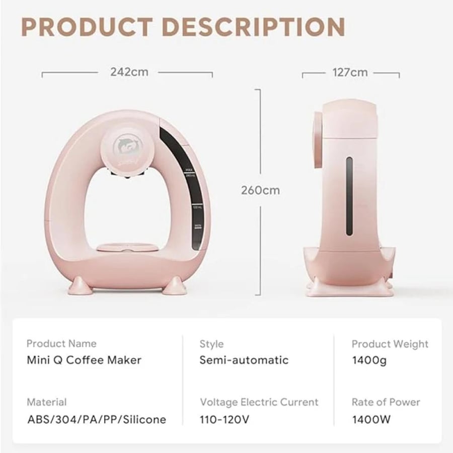 Mini coffee machine Q 2 in 1
