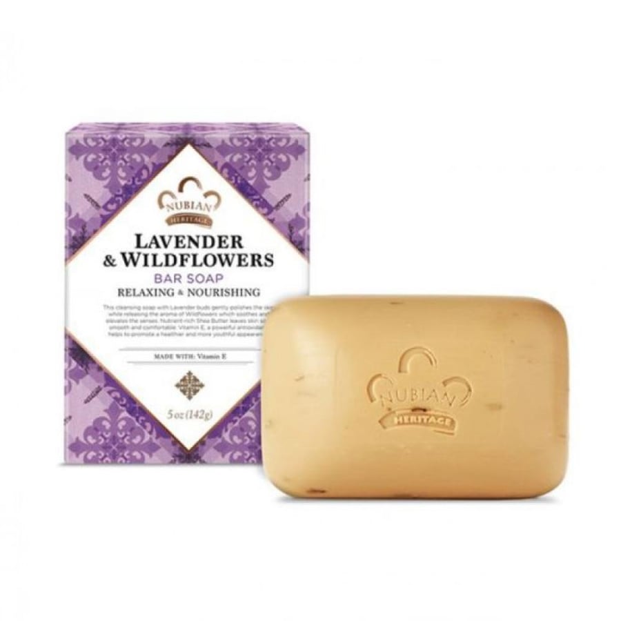 Lavender and wildflower soap from Nubian Heritage 142g