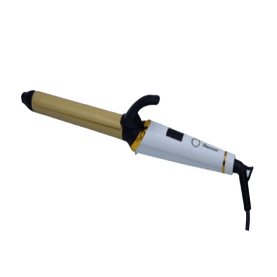 Hair curler with 55-watt power with 25 mm digital display screen 450 Fahrenheit - Davina DV-525 gold and white