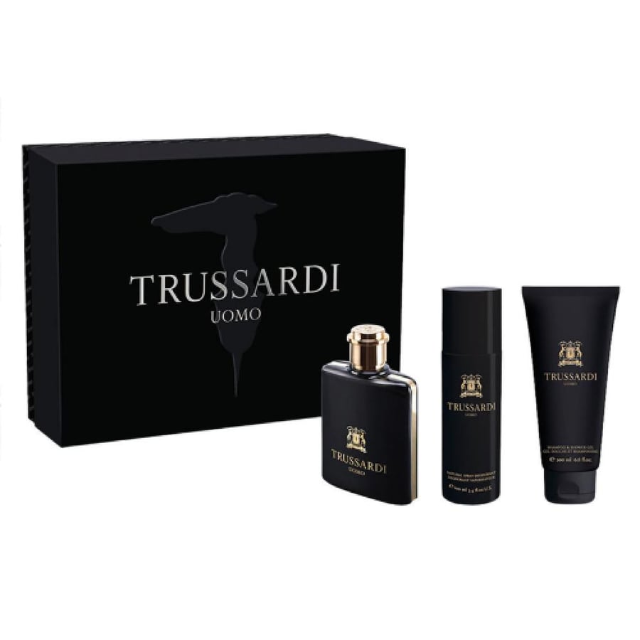 طقم عطر تروساردي اومو اودي تواليت 100مل +ديودرنت 100مل +شور جل 200مل