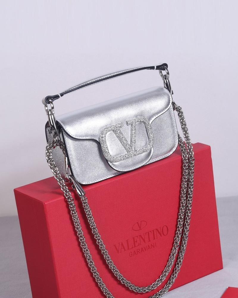 VALENTINO GARAVANI LOCÒ SMALL SHOULDER BAG WITH JEWEL LOGO