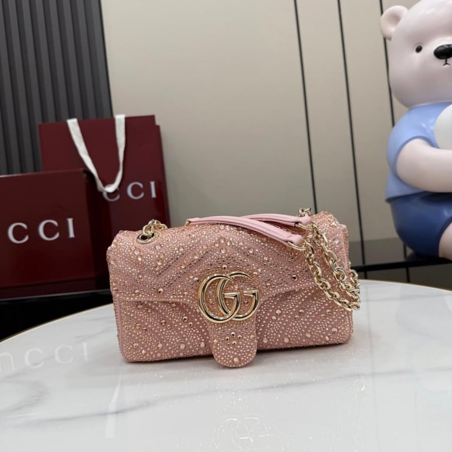 GUCCI Marmont Crystal Bag