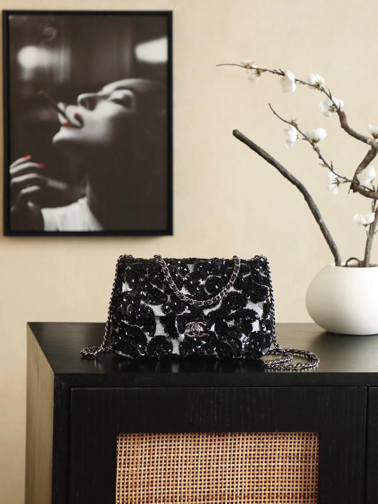 Sequin Small Flap Bag