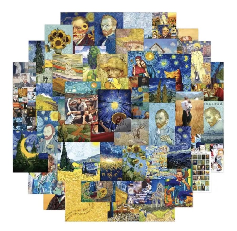 Vincent van Gogh drawings stickers
