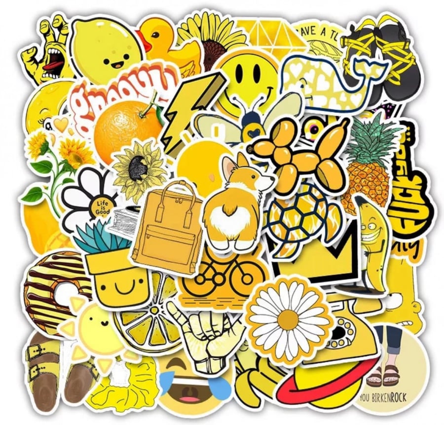 Yellow stickers