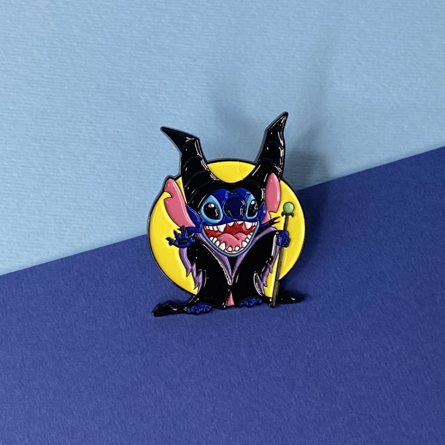 Malificent Stitch brooch