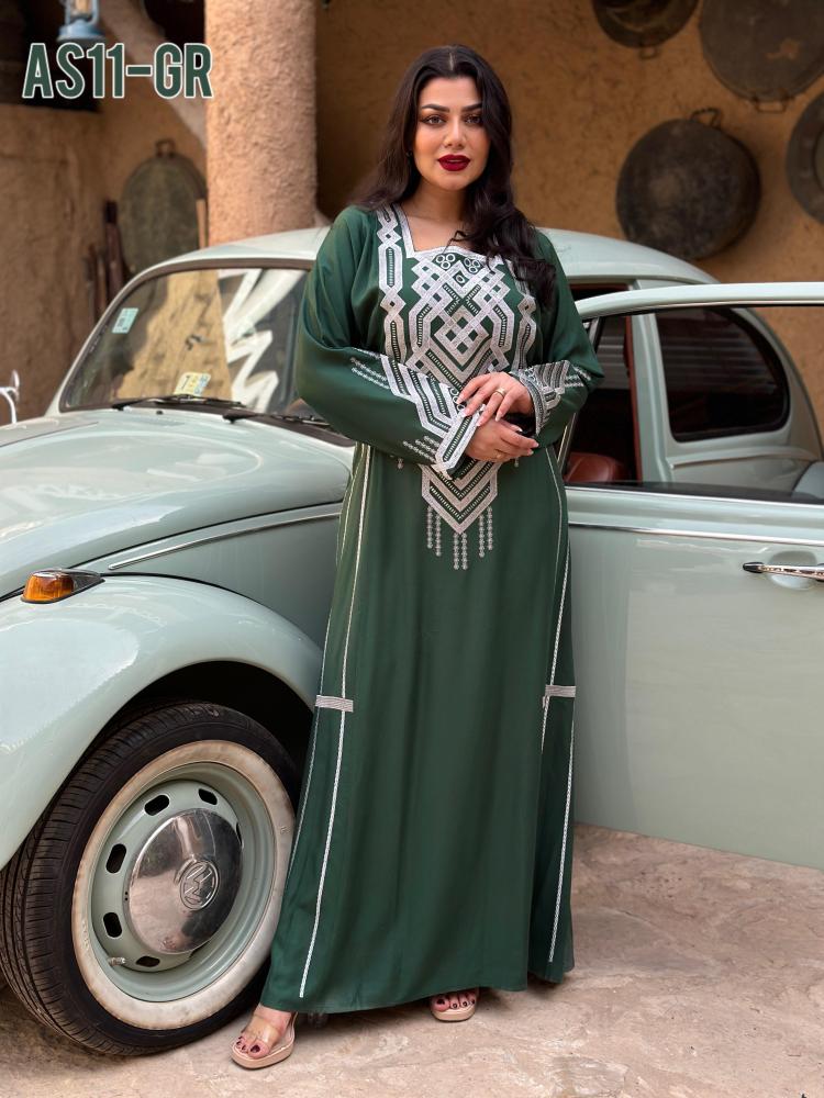 جلابيه عسيريه تطريز فضى