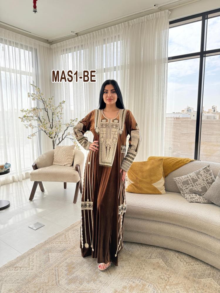 جلابيه عسيرى مخمل صناعه سوريه