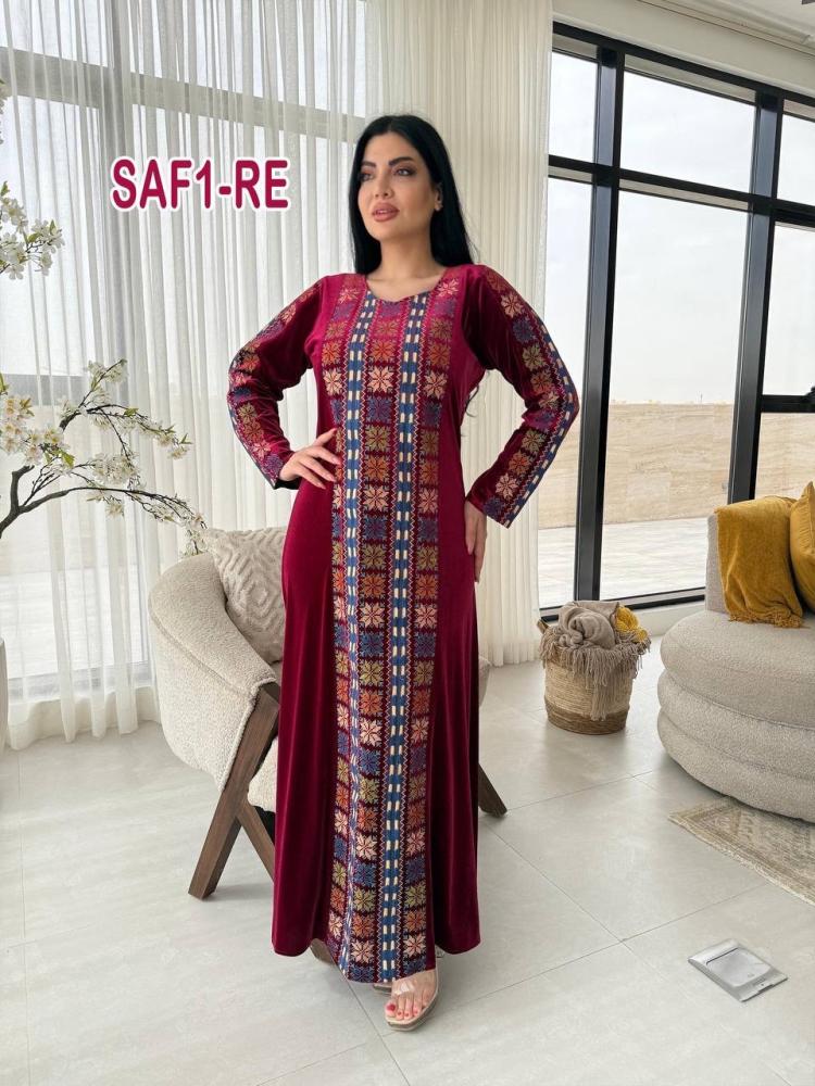 Velvet abayas with diamond embroidery