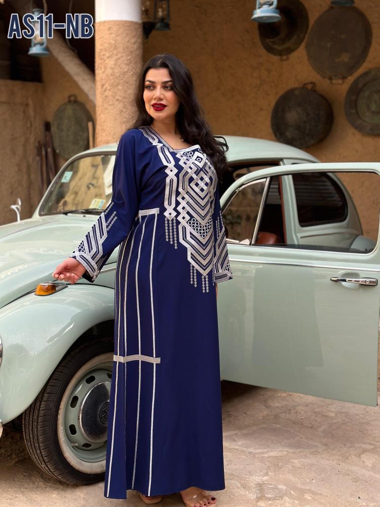 جلابيه عسيريه تطريز فضى