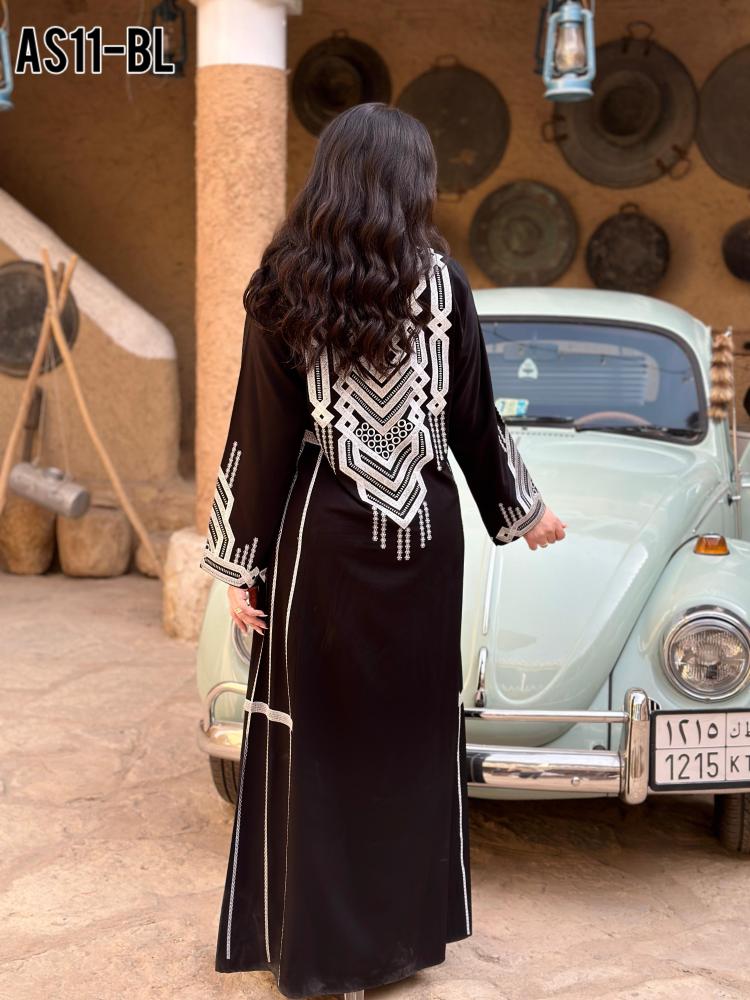 جلابيه عسيريه تطريز فضى