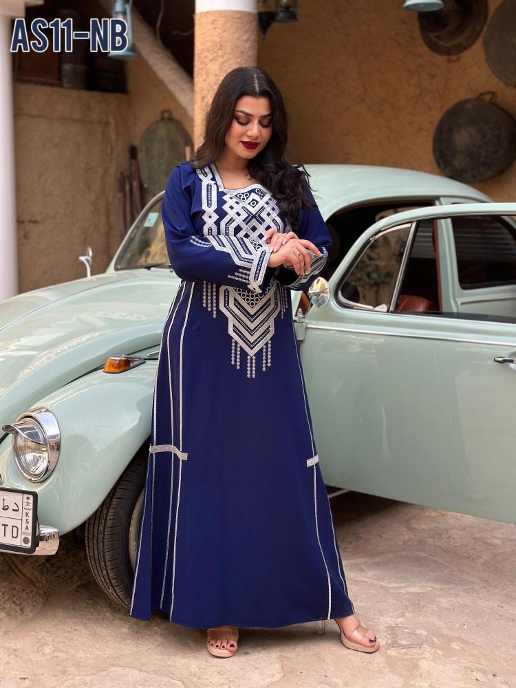 جلابيه عسيريه تطريز فضى
