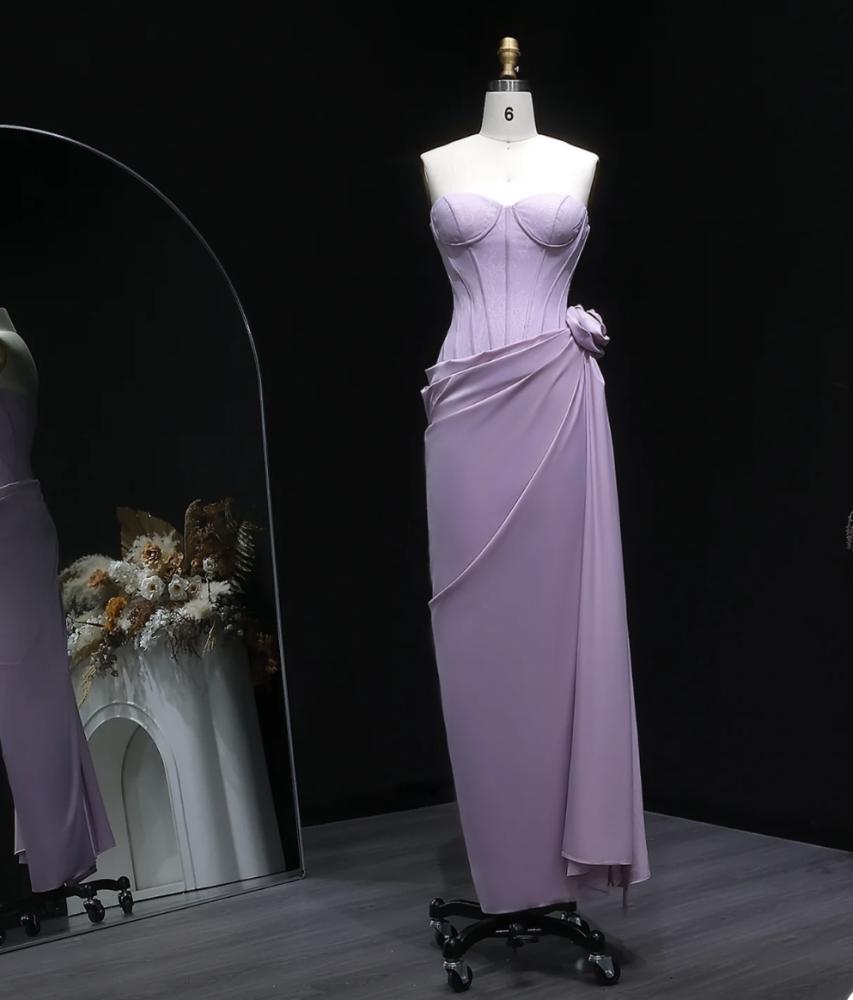 فستان ناعم بنفسجي من سمارا بوتيك-S143