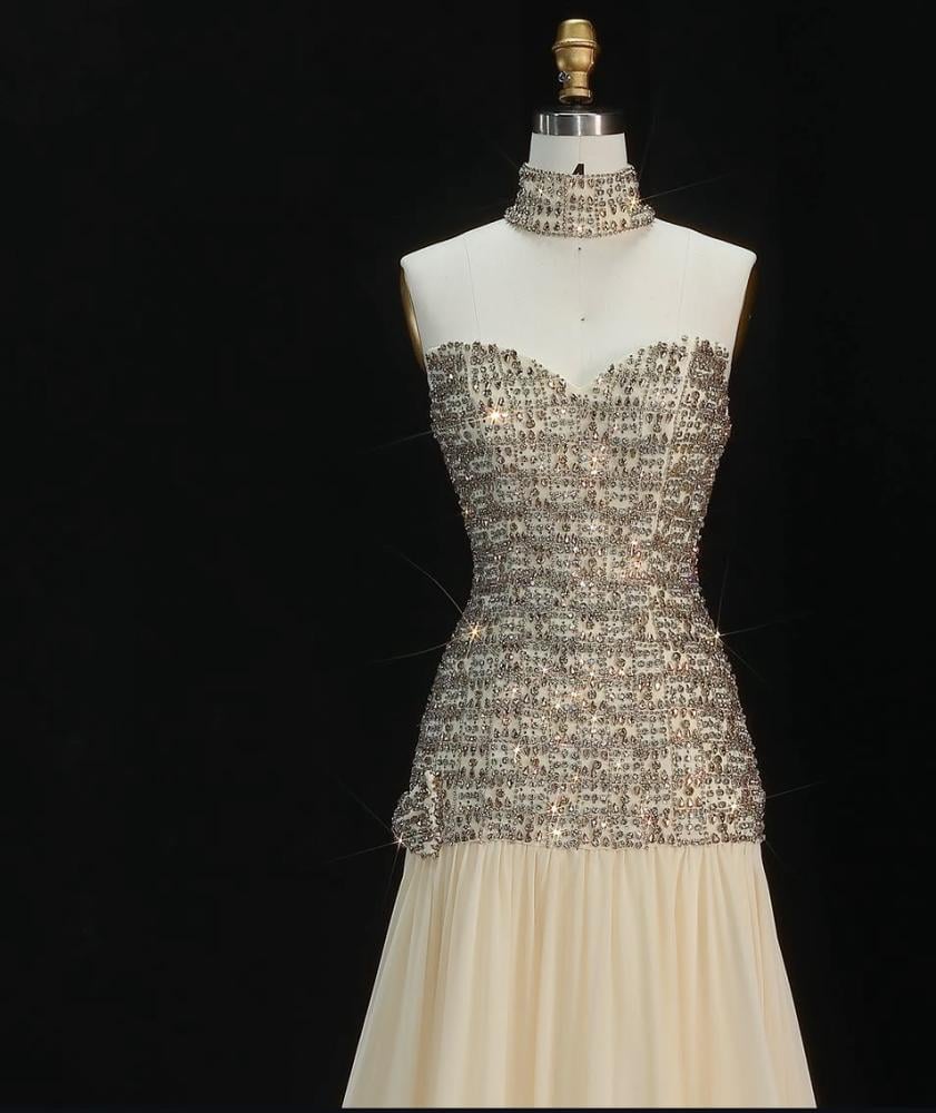 فستان سهرة ناعم مع فيونكة من سمارا بوتيك-S166