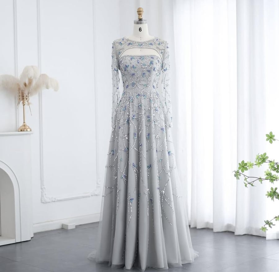 Samara Boutique Luxury Long Sleeve Wedding Dress - A119