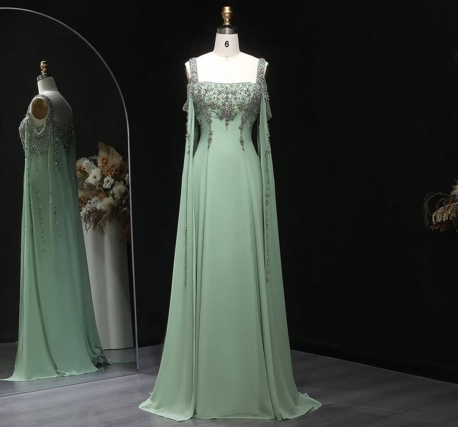 فستان سهرة ناعم من سمارا بوتيك-S108