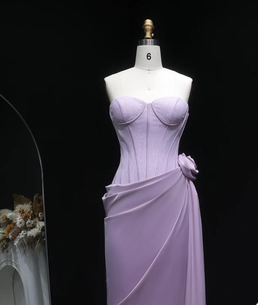 فستان ناعم بنفسجي من سمارا بوتيك-S143