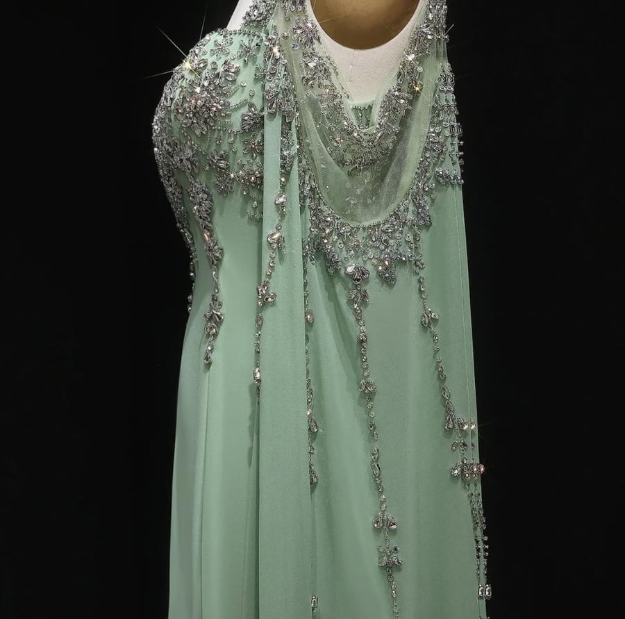 فستان سهرة ناعم من سمارا بوتيك-S108