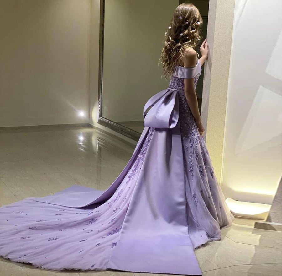 فستان ملكة مع تطريز يدوي من سمارا بوتيك-p67