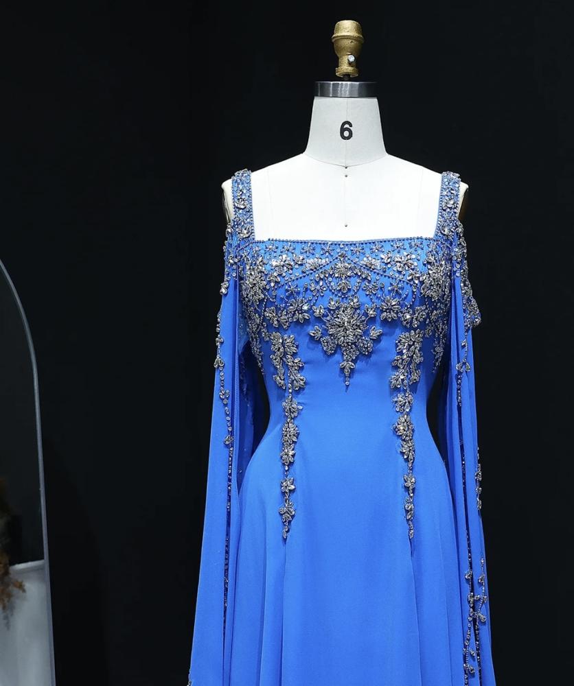 فستان سهرة ناعم من سمارا بوتيك-S108