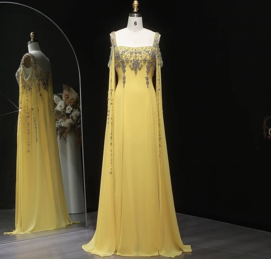 فستان سهرة ناعم من سمارا بوتيك-S108