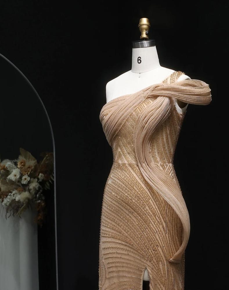 فستان سهرة ناعم من سمارا بوتيك-S128