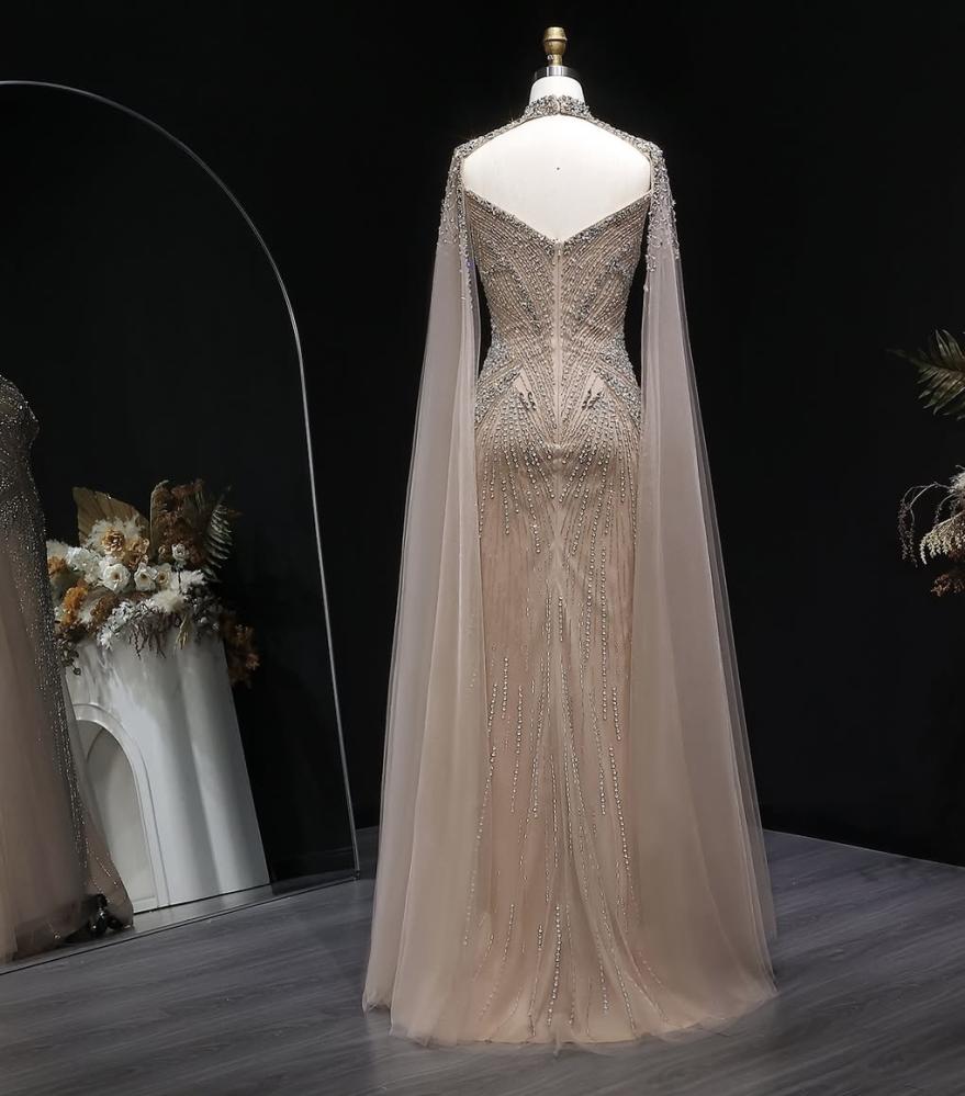 فستان سهرة فاخر بتطريز يدوي من سمارا بوتيك-A124