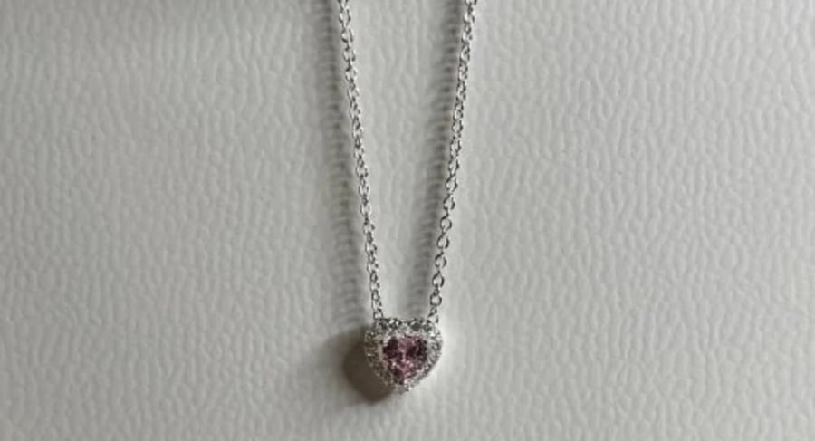 Pink Heart Necklace