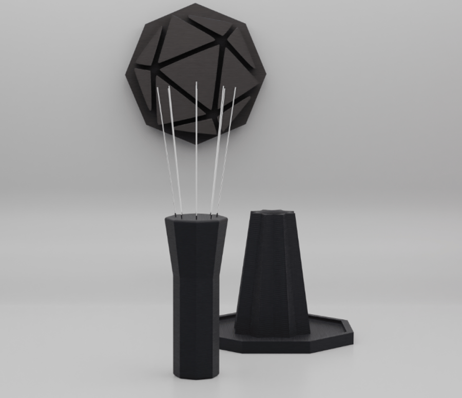 3D مفكك تكتلات برو 9 ابر اسود