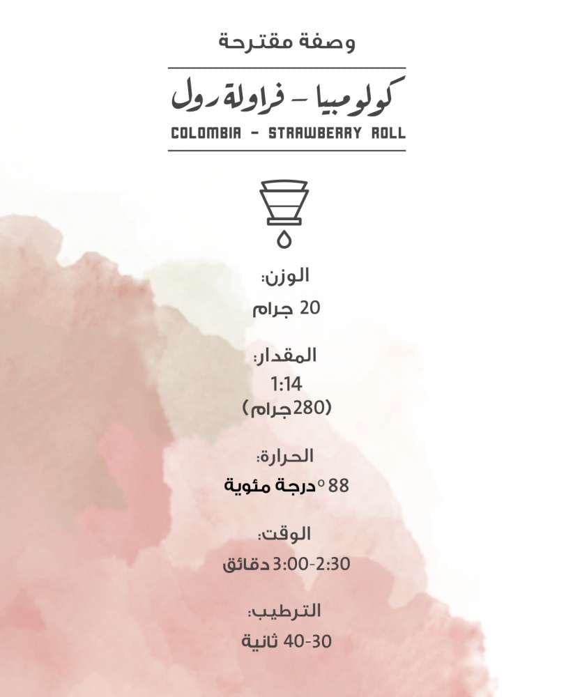 مصنع القهوة | كولومبيا - فراولة رول