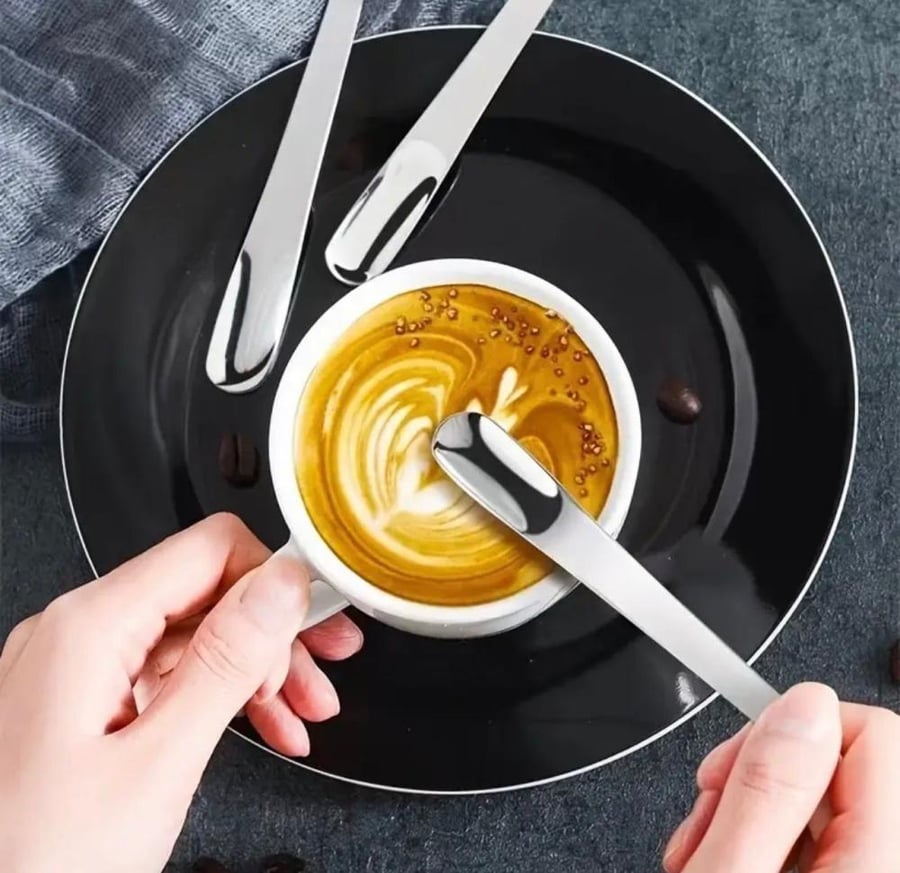 Silver espresso spoon